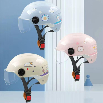 国标认证3C儿童宝宝学生小孩小童可爱安全帽女孩童趣小学通用